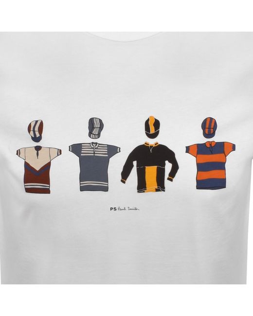 Paul Smith Gray Cycle Jerseys T Shirt for men