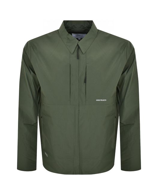 Norse Projects Green Jens Gore Tex Overshirt for men