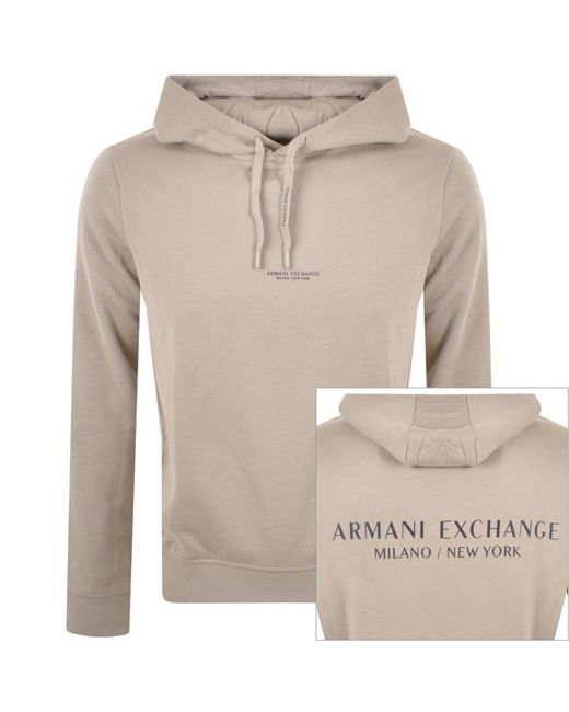Armani Exchange Natural Logo Hoodie for men