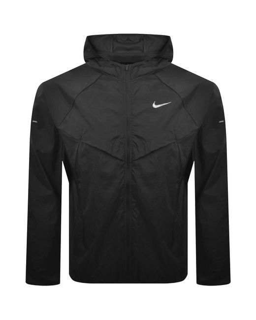 Nike Black Running Stride Repel Uv Jacket for men