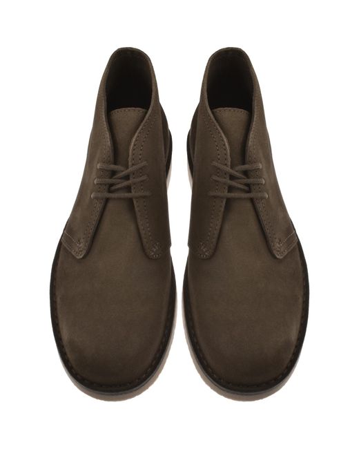 Fred Perry Brown Hawley Suede Shoes for men