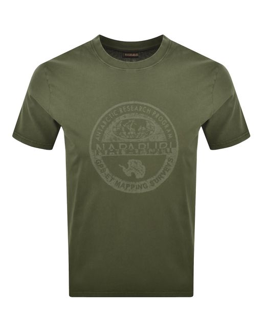 Napapijri Green S Bollo T Shirt for men