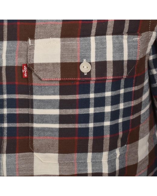 Levi's Brown Jackson Worker Long Sleeve Shirt for men