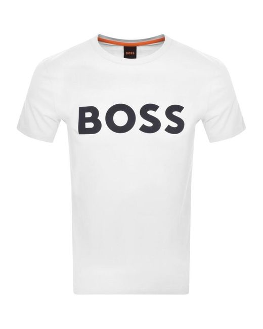 Boss White Boss Thinking 1 Logo T Shirt for men