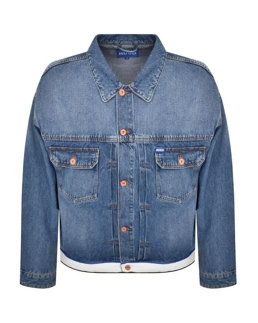 HUGO Blue Corso Denim Jacket for men