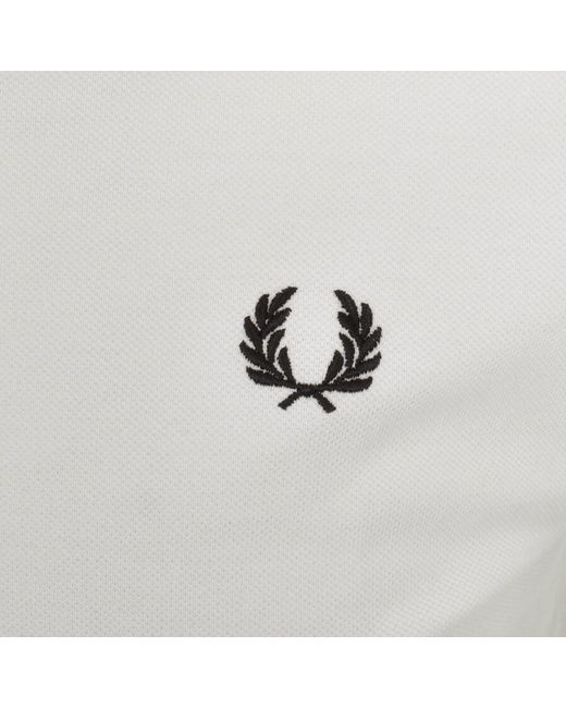 Fred Perry Gray Twin Tipped Polo T Shirt for men