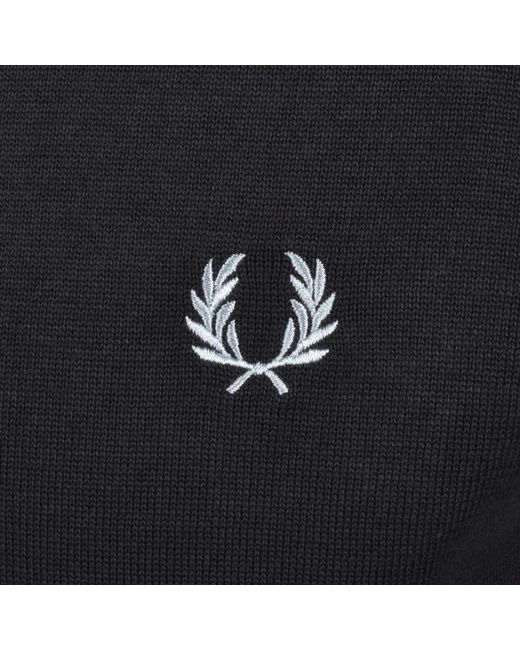 Fred Perry Black Knit T Shirt for men