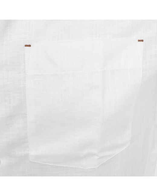 Ted Baker White Palomas Short Sleeved Shirt for men