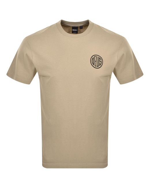 Deus Ex Machina Natural Pill Logo Box Fit T Shirt for men
