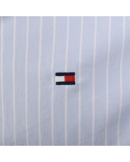 Tommy Hilfiger Blue Flex Poplin Regular Fit Shirt for men