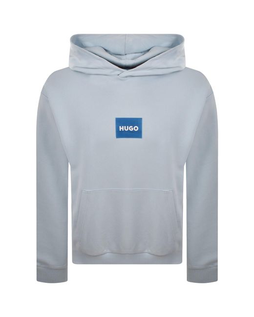 HUGO Blue Nayohood Hoodie Open for men