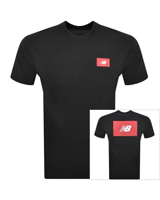 New Balance Black Logo T Shirt for men