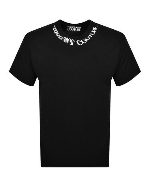 Versace Jeans Black Couture Logo T Shirt for men