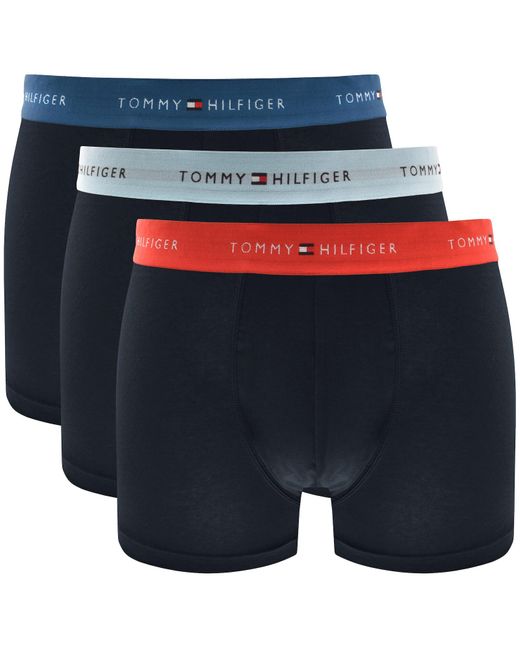 Tommy Hilfiger Blue Underwear 3 Pack Boxer Trunks for men