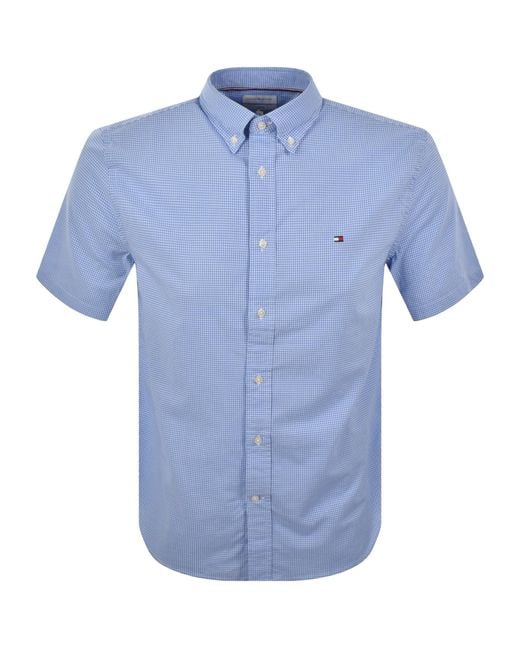 Tommy Hilfiger Blue Gingham Shirt for men