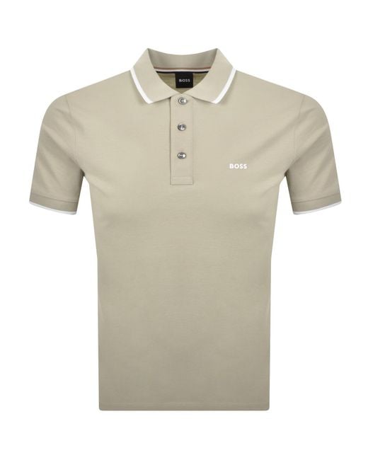 BOSS BUSINESS Natural Boss Parlay 190 Polo T Shirt for men