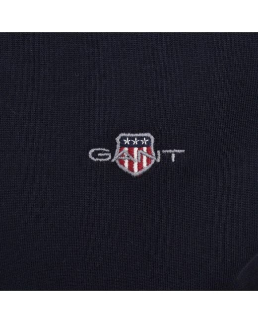 Gant Blue Cut And Sewn Rugger Polo T Shirt for men