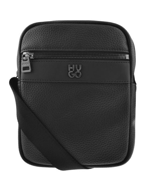 HUGO Black Quantic Zip Bag for men
