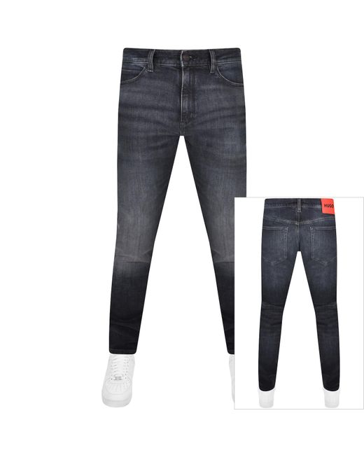 HUGO Blue 708 Slim Fit Jeans Charcoal for men