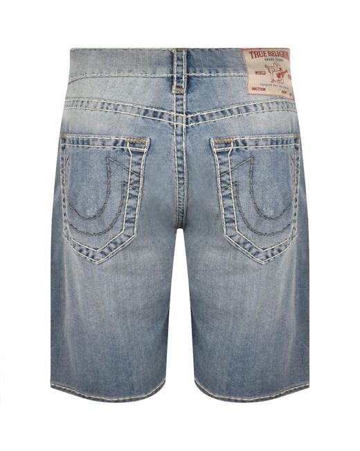 True Religion Blue Bobby Super T Shorts for men
