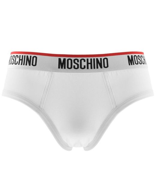 Moschino Gray Underwear 3 Pack Briefs for men