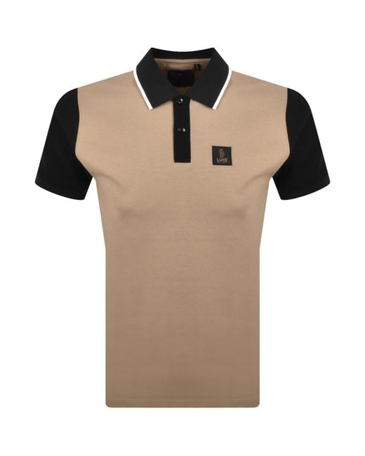 Luke 1977 Natural Saddleworth Polo T Shirt for men