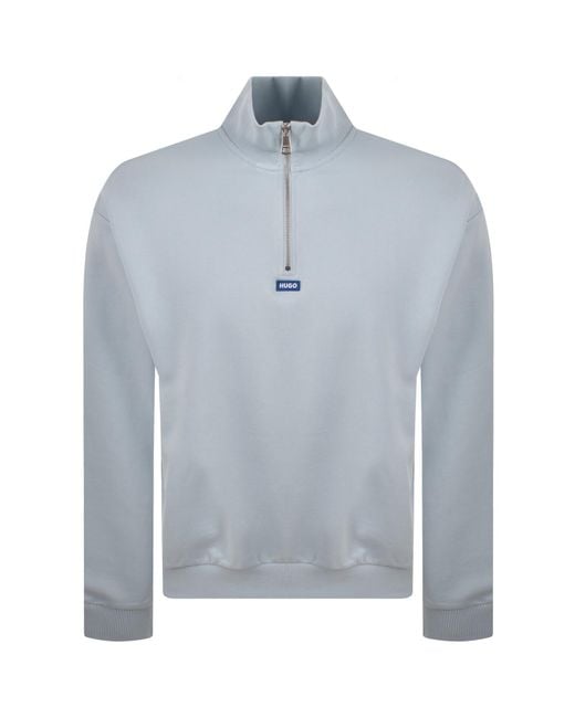 HUGO Blue Neeler Sweatshirt Open for men