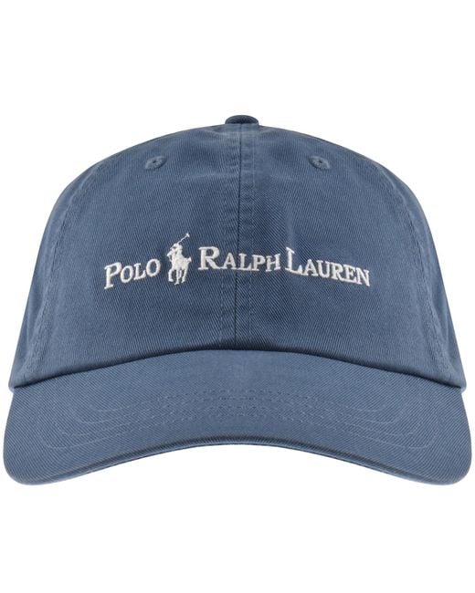 Ralph Lauren Blue Classic Sport Baseball Cap for men