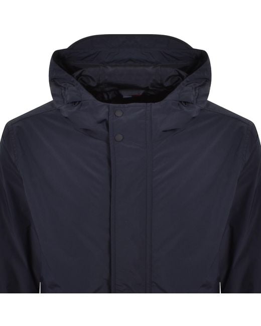 Tommy Hilfiger Blue Packable Hooded Jacket for men