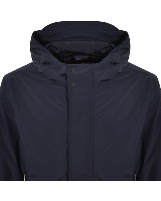 Tommy Hilfiger Blue Packable Hooded Jacket for men