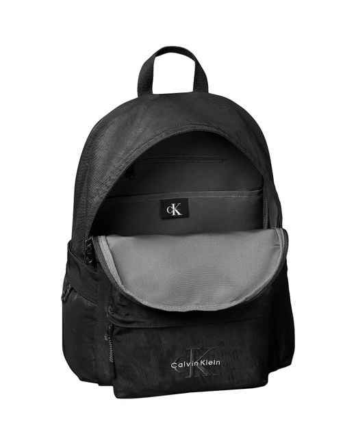 Calvin Klein Black Bold Round Backpack for men