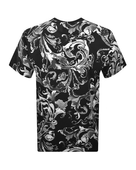Versace Jeans Black Couture Regular Fit T Shirt for men