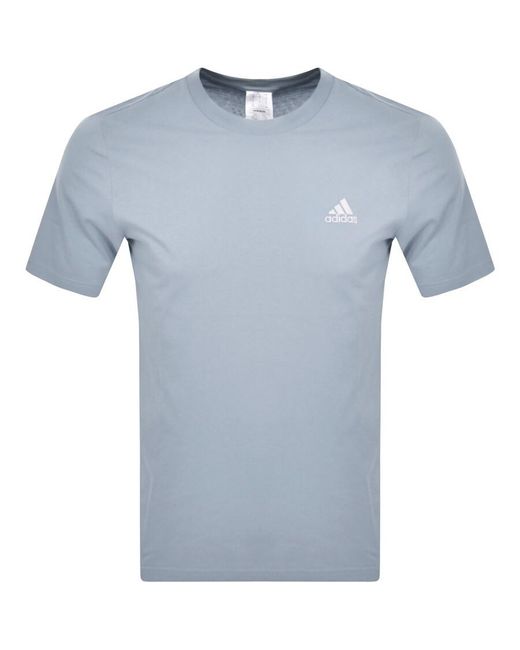 Adidas Originals Blue Adidas Sportswear Essentials T Shirt for men