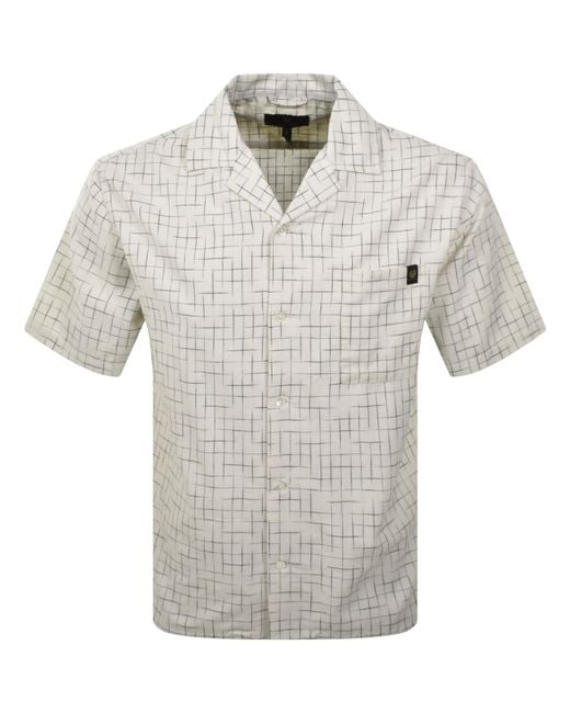 Belstaff Gray Short Sleeve Tide Shirt Off for men