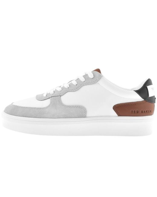 Ted Baker White Gawyn Trainers for men