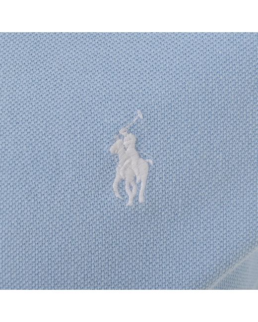 Ralph Lauren Blue Custom Slim Fit Polo T Shirt for men