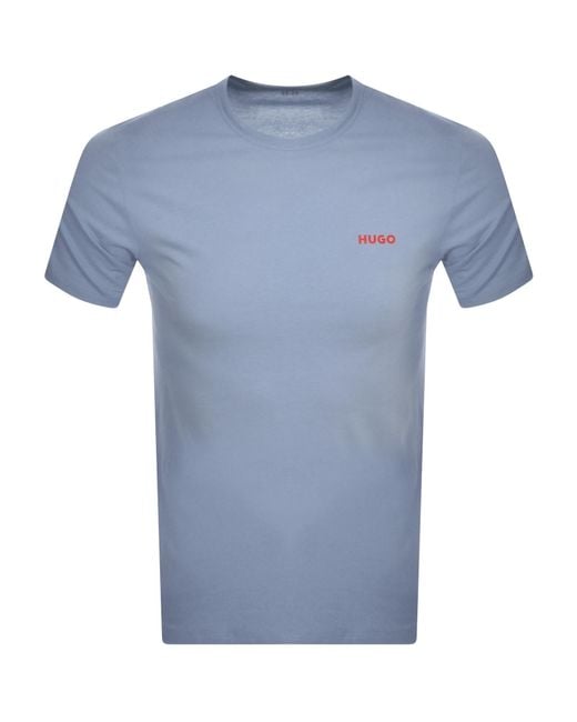 HUGO Blue 3 Pack Crew Neck T Shirts for men