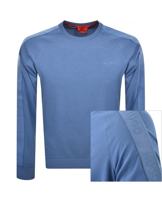 HUGO Blue Lounge Tonal Sweatshirt for men