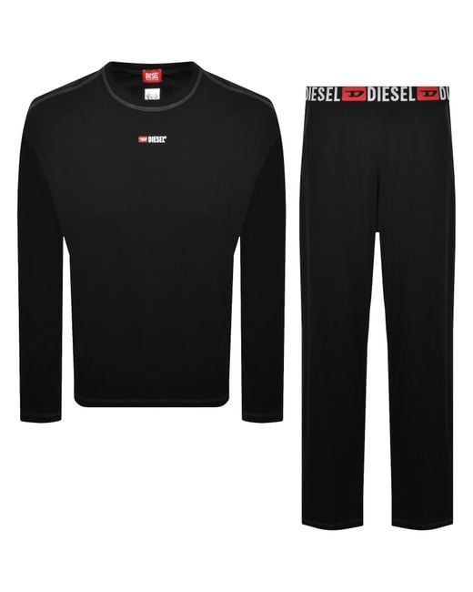 DIESEL Black Nolan Core Pyjama Set for men