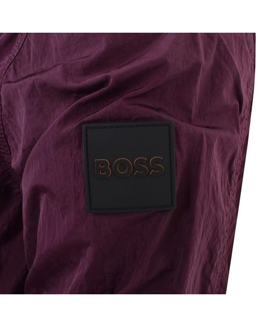 Boss Purple Boss Lovel Full Zip Overshirt for men