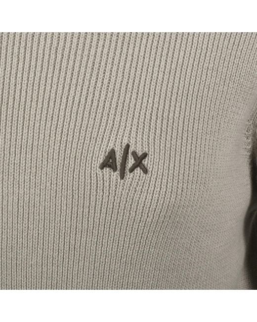 ARMANI EXCHANGE Gray Knit Jumper for men
