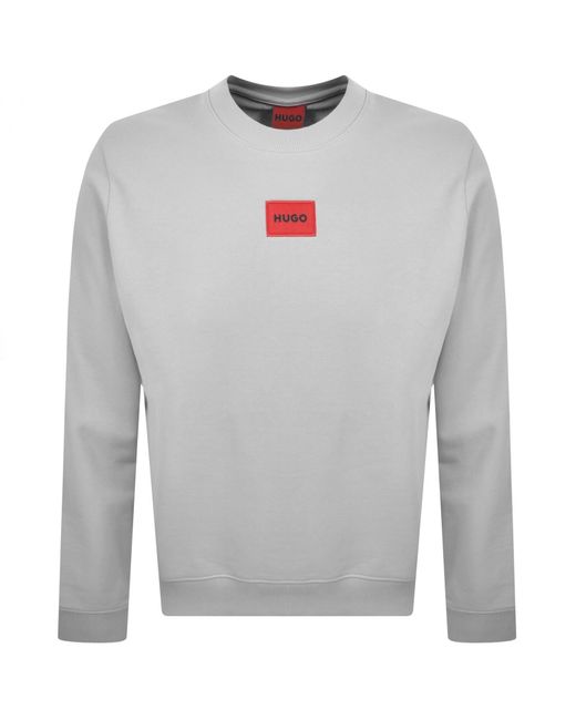 HUGO Gray Diragol 212 Sweatshirt for men