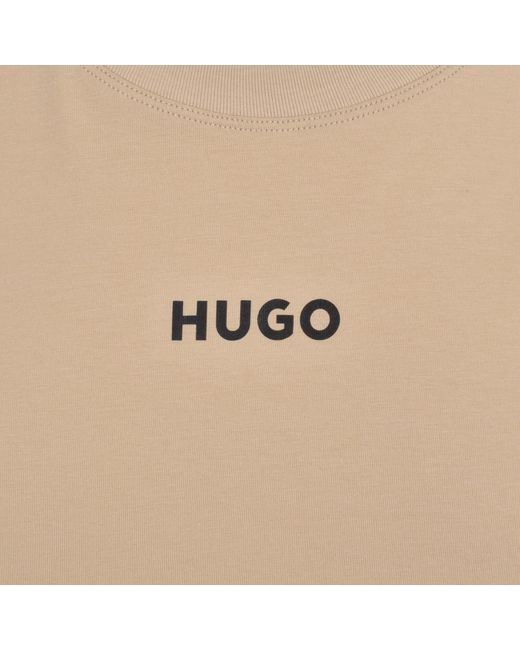 HUGO Natural Linked T Shirt for men