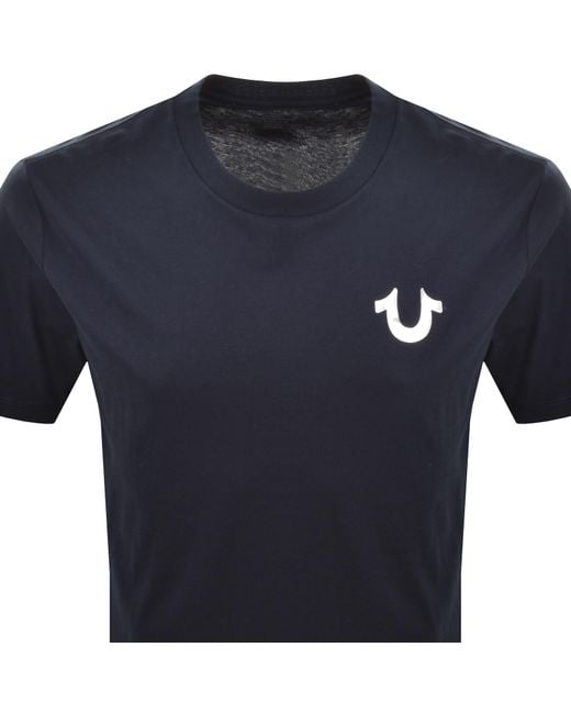 True Religion Blue Intersecting T Shirt Dress for men