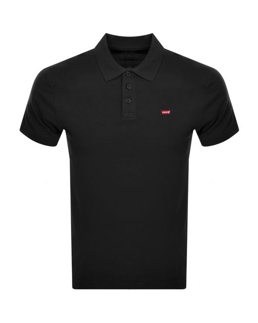 Levi's Black Original Hm Short Sleeved Polo T Shirt for men