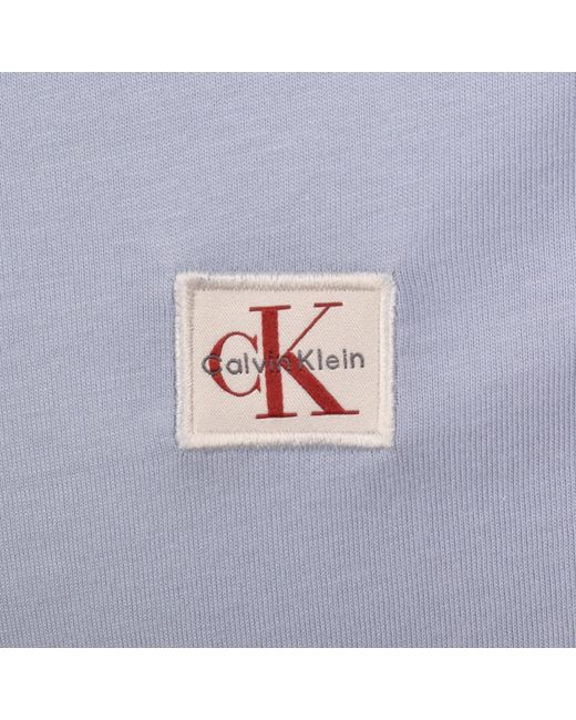 Calvin Klein Blue Jeans Badge T Shirt for men