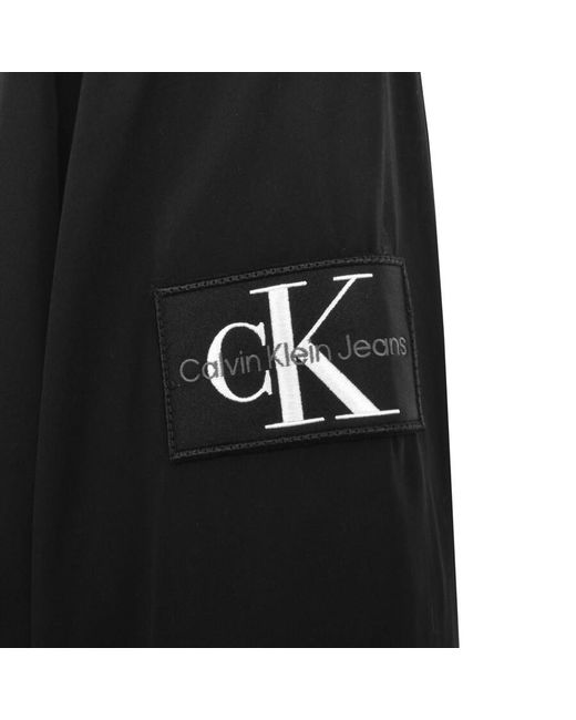 Calvin Klein Black Jeans Utility Overshirt Jacket for men