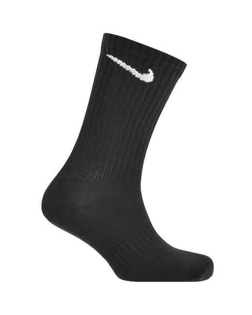 Nike Gray 6 Pack Crew Socks for men