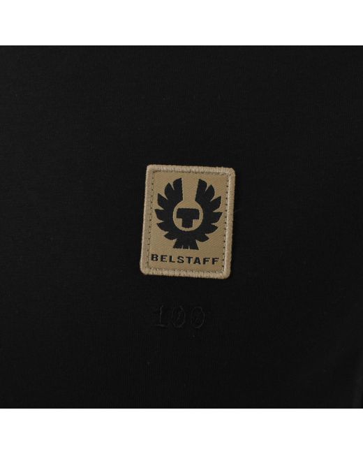 Belstaff Black Centenary Patch Logo T Shirt for men