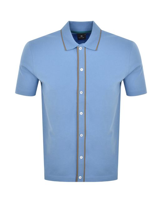 Paul Smith Blue Shirt Sleeve Shirt for men
